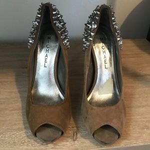 Studded nude Michael Kors heels